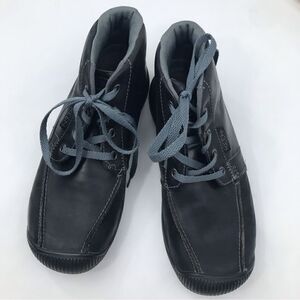 KEEN Black Leather Chukka Lace Up Ankle Boots
